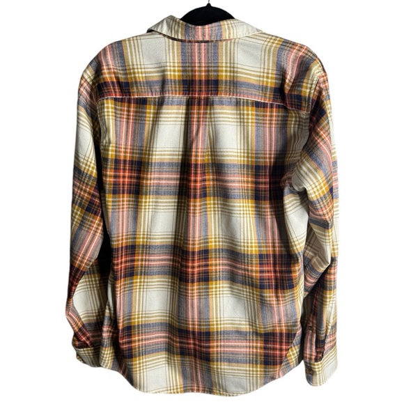 Eddie Bauer men’s multi plaid long sleeve flannel button up shirt size medium - Picture 2 of 5